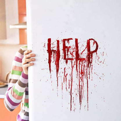 Halloween-themed wall stickers, easy to apply and waterproof, perfect for festive home decor