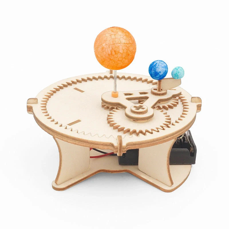 Wood Solar System Globe Model for kids science education