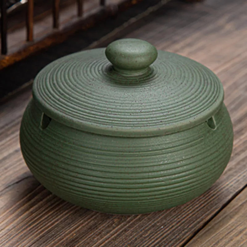 Personalized Chinese style ceramic ashtray, 11*11*8cm, various colors available