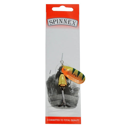 R Composite Rotating Sequins Copper Bell Fishing Lure in multiple metallic colours showing 3# size and construction details