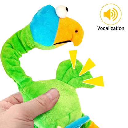 Screaming chicken sound dog chew toy in durable rubber, approximately 15cm long