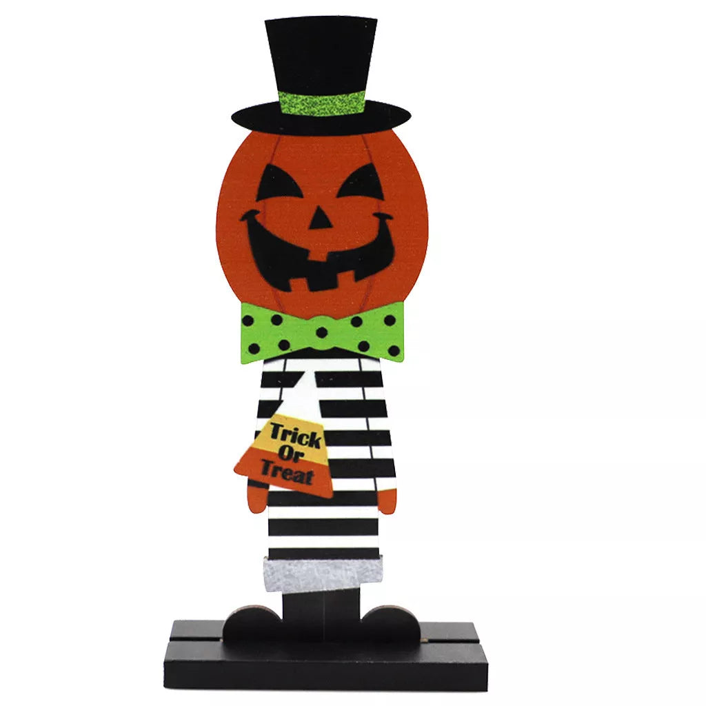 Halloween Pumpkin Man Witch Table Decoration in premium plywood with unique pavilions design