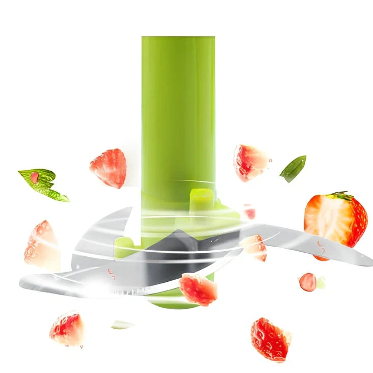 Manual vegetable chopper with three stainless steel blades and 1.2-litre plastic bowl for food preparation