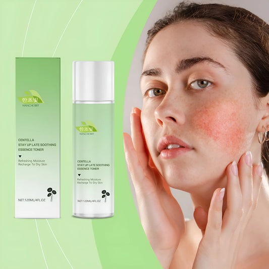 Centella asiatica soothing toner lotion bottle 120ml with hydrating ingredients