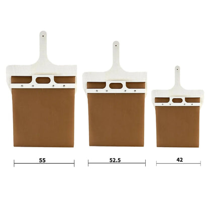Premium natural wood pizza peel with large surface area for easy transfer of pizzas, cakes, and breads from oven to table