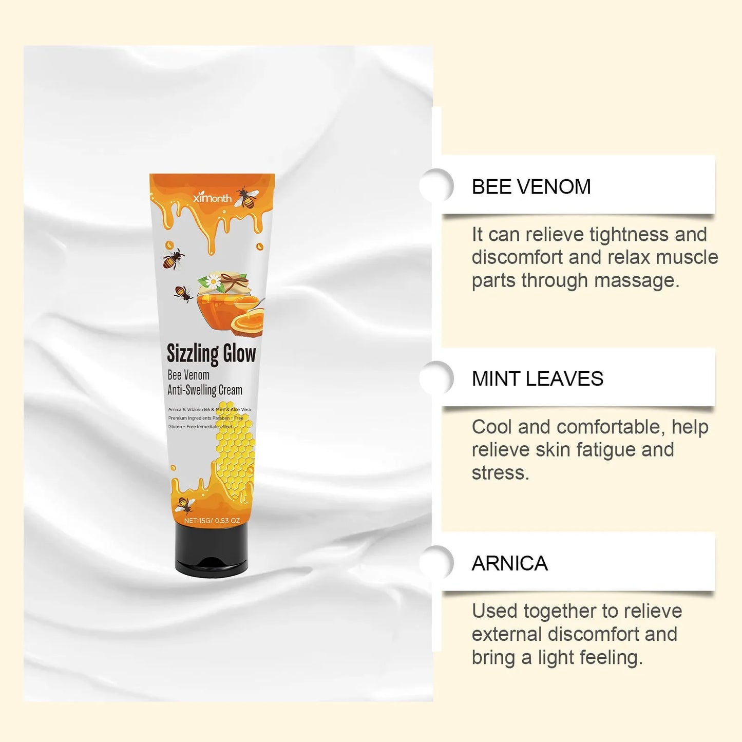 15g tube of skin rejuvenation daily care cream with botanical ingredients