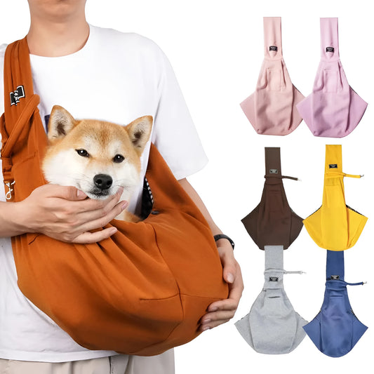 Large folding cat messenger backpack with breathable mesh sides shown in multiple colour options.
