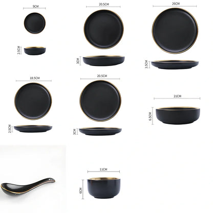 White bone china dinnerware set with 45% bone meal, 7 pieces from 3.5-inch to 10-inch plates