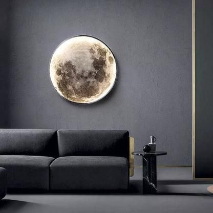 Modern Moon Wall Lamp with adjustable lighting for bedroom decor