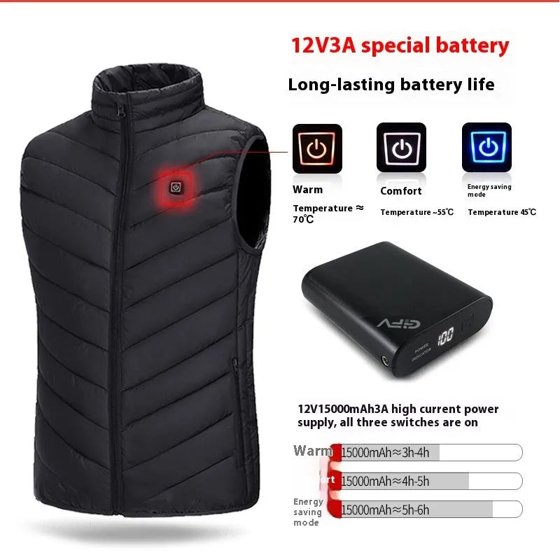 Power bank for heated clothing and mobile phones, 5000mAh to 20000mAh, 5V 7.4V 12V options, overcharge protection