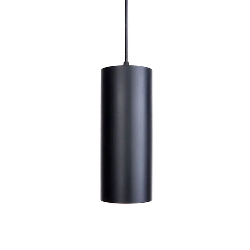 Retro iron chandelier with matte black finish in short and long versions for bedroom or living room lighting