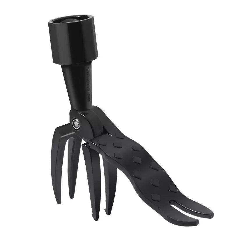 Standing Weeding Uproot Tool in black with alloy and stainless steel construction