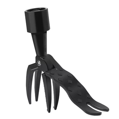 Standing Weeding Uproot Tool in black with alloy and stainless steel construction