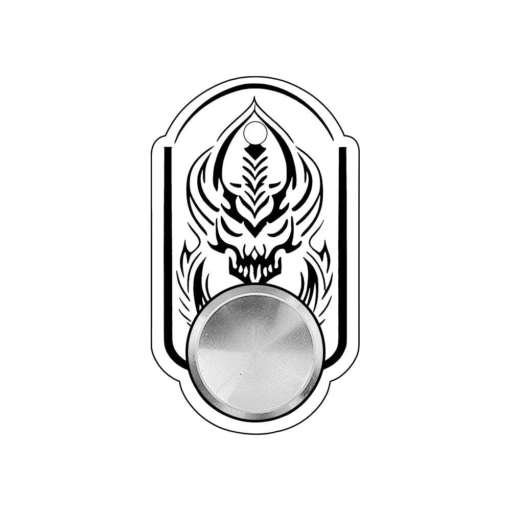 Customizable fidget spinner toy with keychain, available in various designs for stress relief and focus