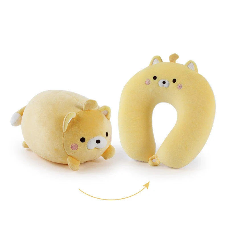 Cozy penguin-shaped neck pillow with U-shaped design for comfortable neck support and relaxation