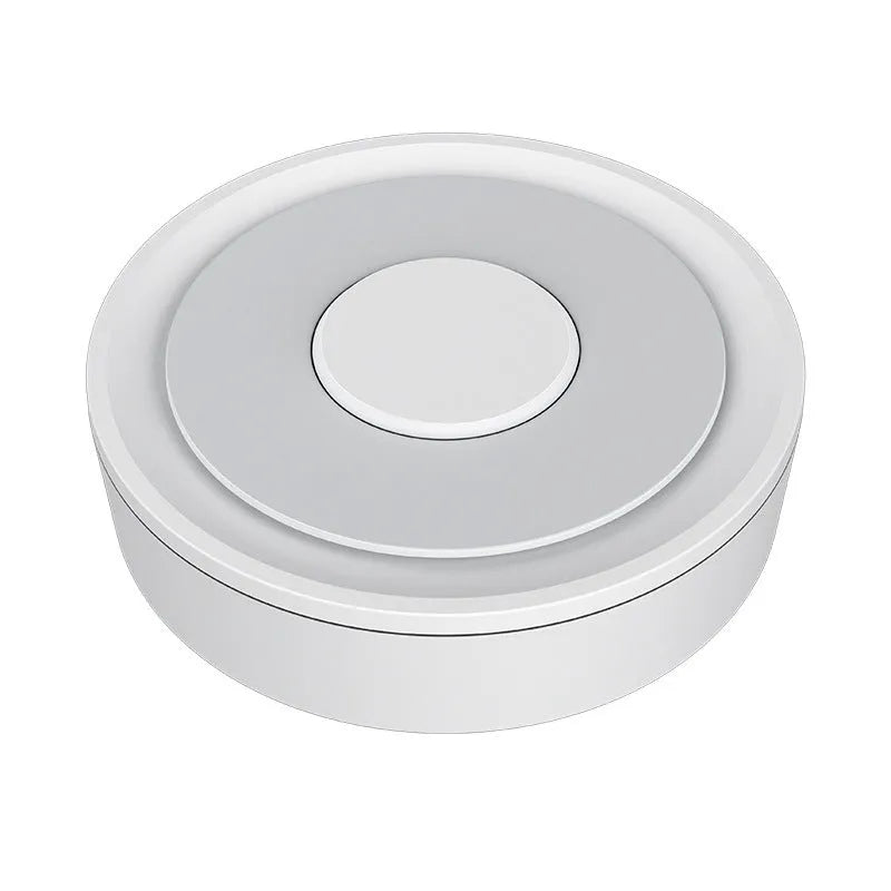 White square ZigBee 3.0 smart home gateway measuring 78mm with USB power connection