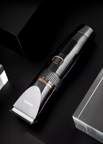 Household Hair Clipper Electric Shaver with titanium-ceramic blades and LED display