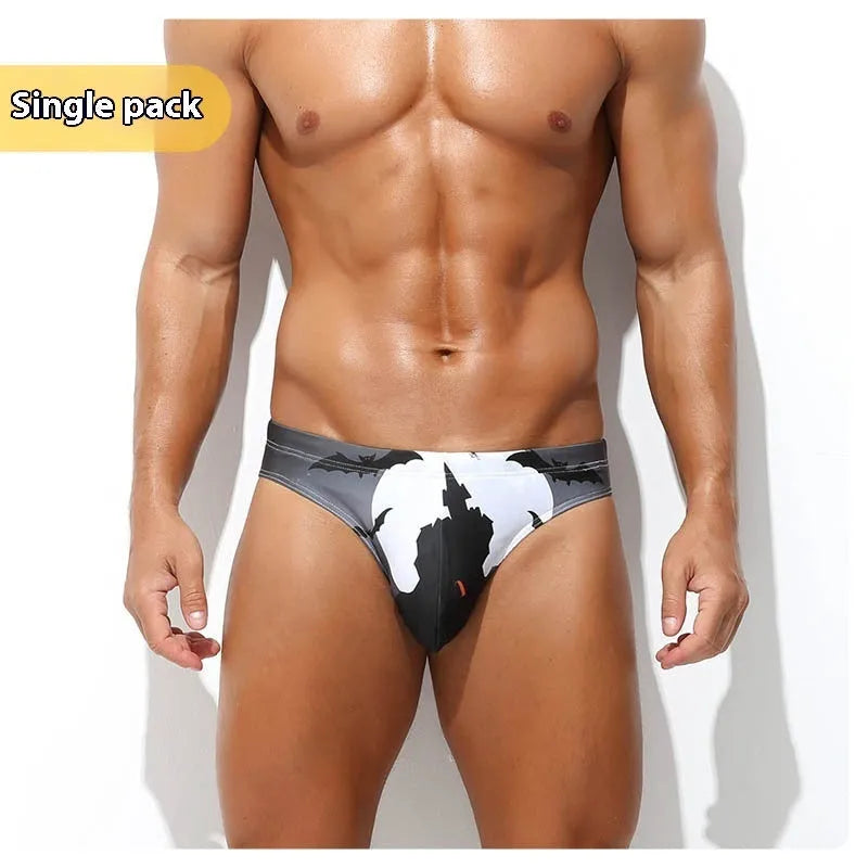 Men's low waisted quick-drying polyester shorts with digital printing in multiple colour options