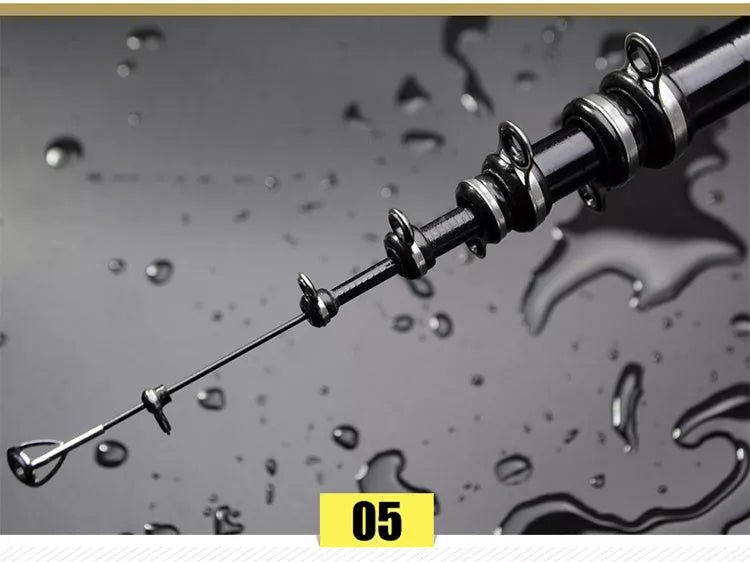 Full Carbon Rock Fishing Rod for sea and hand fishing in blue