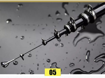 Full Carbon Rock Fishing Rod for sea and hand fishing in blue