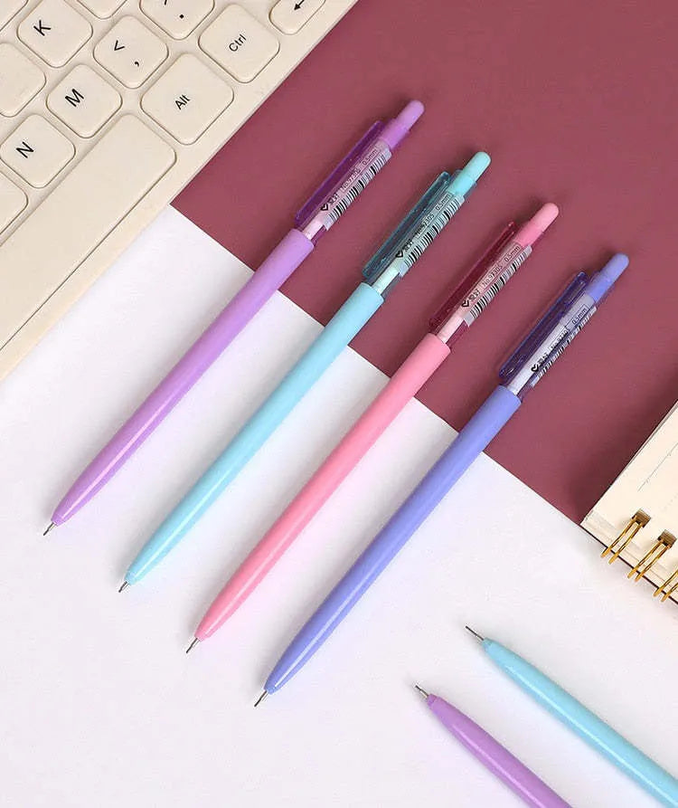 Macron Morandi mechanical pencil set, 8 plastic pencils in four colours, 0.5mm and 0.7mm, 153mm long