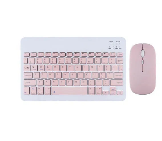 A wireless Bluetooth keyboard for tablets and PCs in a choice of colours including white, green, and pink.