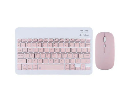 A wireless Bluetooth keyboard for tablets and PCs in a choice of colours including white, green, and pink.