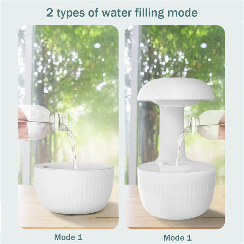 Anti-Gravity Cool Mist Humidifier with Levitating Water Droplets for Relaxing Ambiance