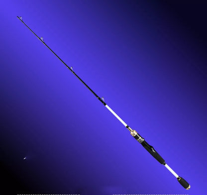 Carbon Valve Stem Fishing Rod with Micro Lead Raft Handle for enhanced grip and control