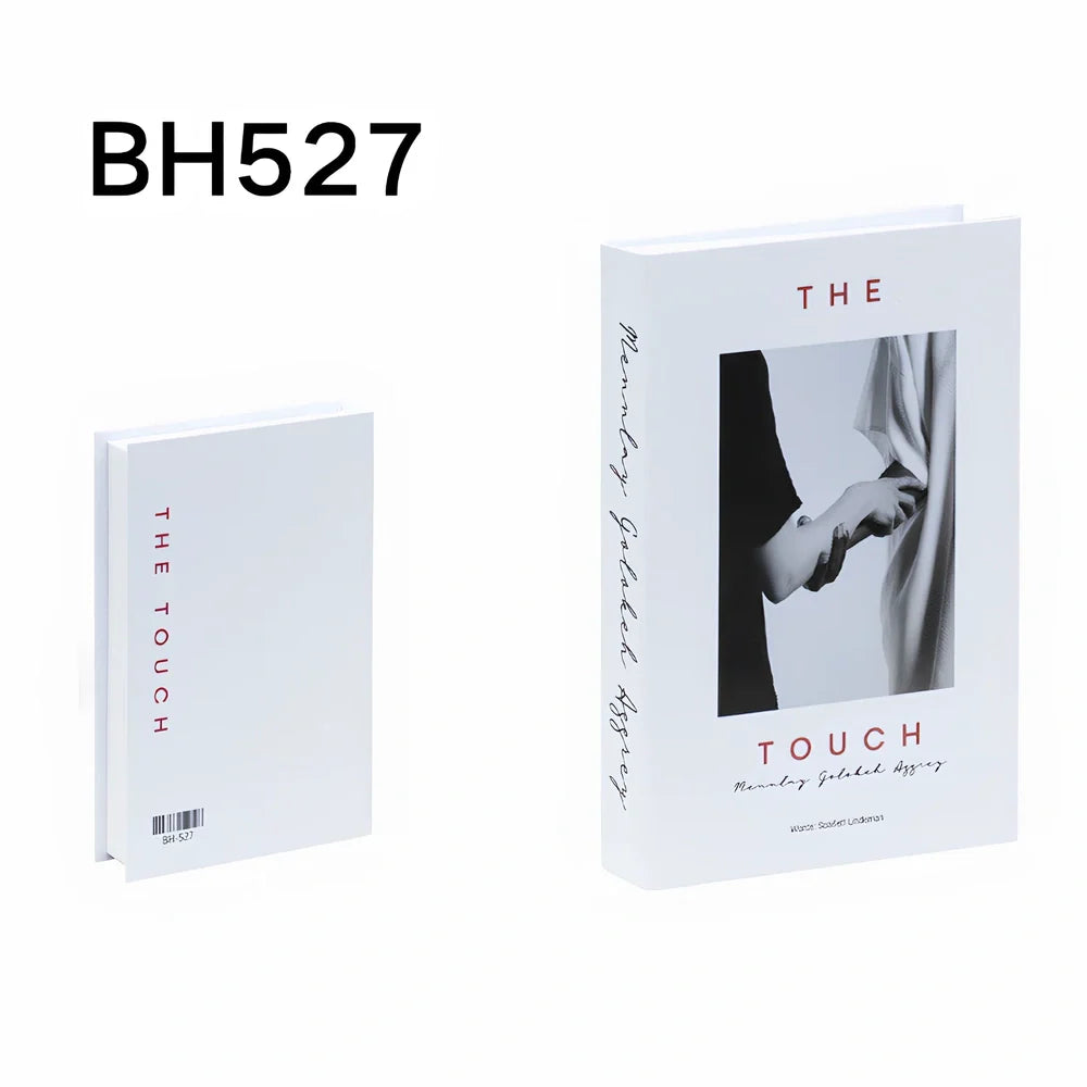 Simulation book ornament 27x18x6cm cardboard decorative prop with text design