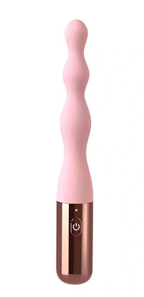 Silicone bead anal vibrator with 10 frequency modes and USB charging cable