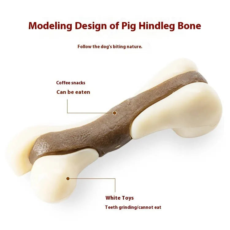Pet toys, dog chew toys, cowhide nylon bone grinding rod for aggressive chewers, interactive play reward, treat-dispensing enrichment, large and small sizes, durable chew for dental health, foodie bones design, heavy-duty dog chews