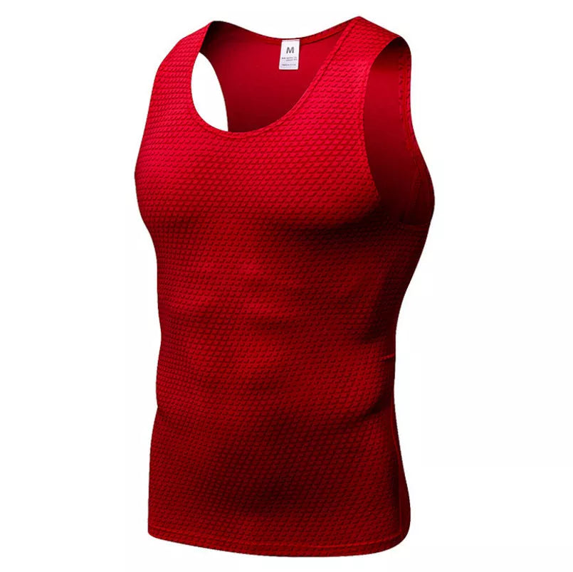 Men's Sports Vest in Polyester Fiber, available in multiple colors and sizes