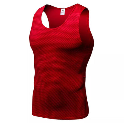 Men's Sports Vest in Polyester Fiber, available in multiple colors and sizes
