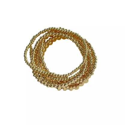 Light Luxury Minority Advanced Design Bracelet 7-piece Set in geometric shapes