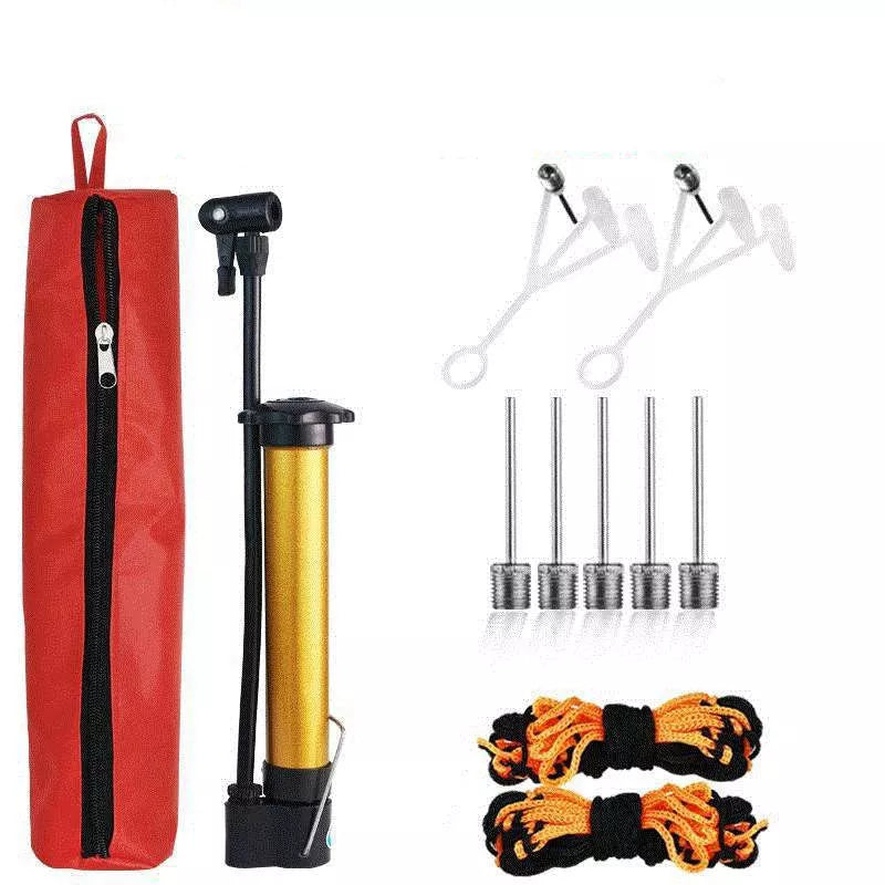 Basketball pump with multi-purpose air needles and accessories for sports equipment inflation