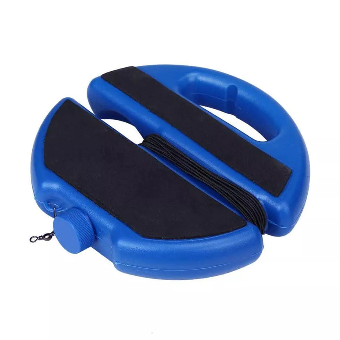 Novice tennis trainer with blue rounded kettle design and ball with line for precise practice