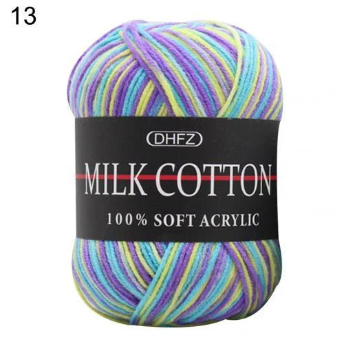 Multi-color jacquard knitting yarn for vibrant DIY projects