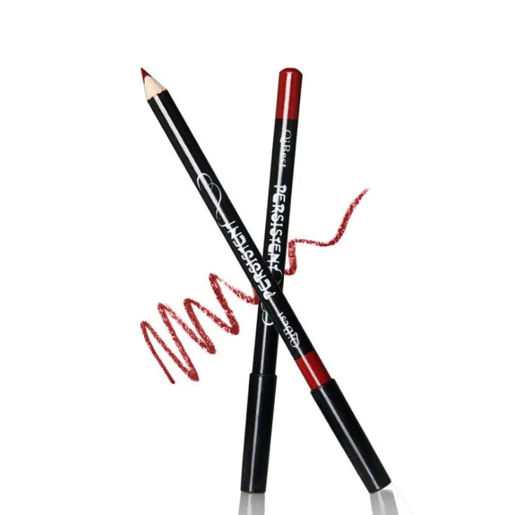 12-piece lip liner pencil set in 12 colours for lips, eyes and brows, waterproof multi-functional makeup pencils