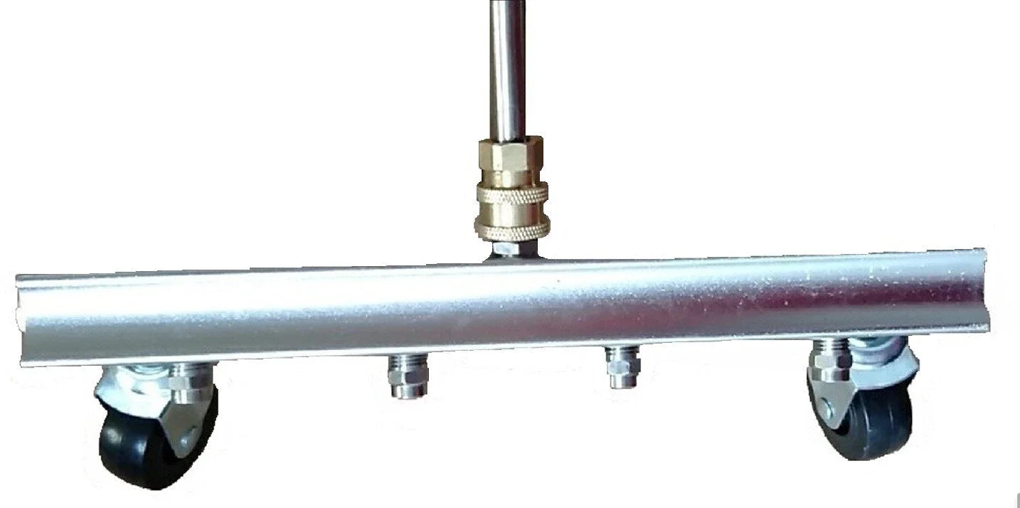 Powerful car undercarriage cleaning brush with extension rods for thorough and convenient car detailing