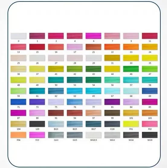 Double-headed alcohol-based oily colour animation paint pens with round and inclined tips for professional art students