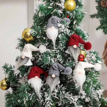 Wrought iron Christmas bell decorations with cloth accents in six colour variations