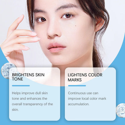 30g tube of dark spot corrector facial cream with hyaluronic acid and vitamin C.