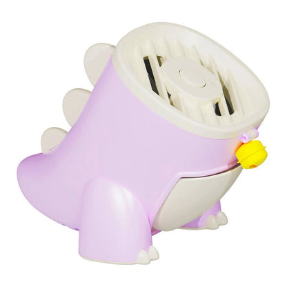 Dinosaur Mosquito Killing Lamp in pink, green, and blue options on a white background