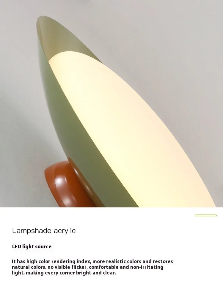 Modern flying saucer shaped ceiling lamp in cream style with minimalist design and clean geometric lines