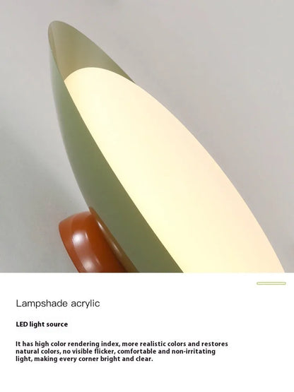 Modern flying saucer shaped ceiling lamp in cream style with minimalist design and clean geometric lines