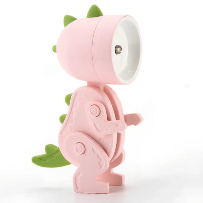 Hand-made mini night lamp with cartoon animal design in blue, measuring 33x55x80mm