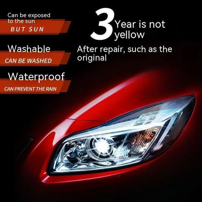 Single 100ml bottle of car headlight renovation repair liquid for yellowed lenses.