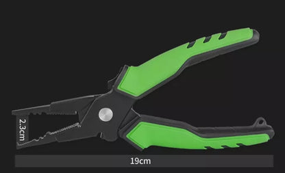 Aluminum alloy fishing gear in red, blue, and green colors