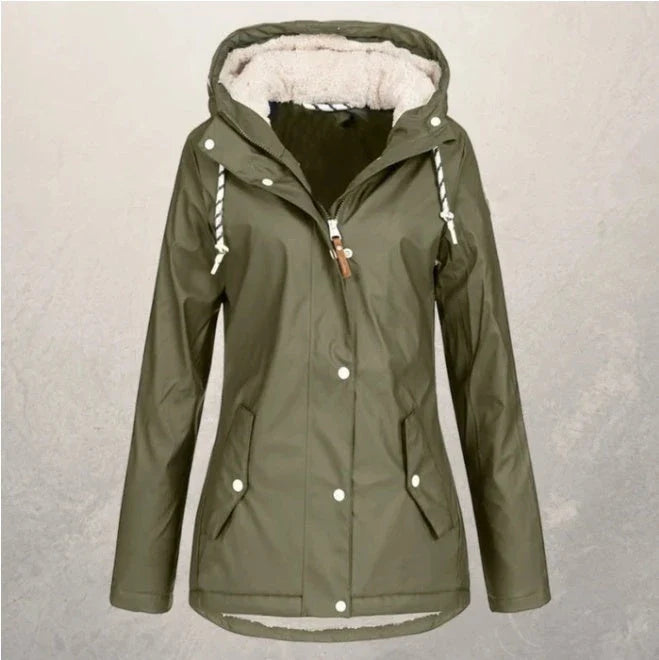 Stylish padded cotton clothing with leather accents in a variety of colors and sizes